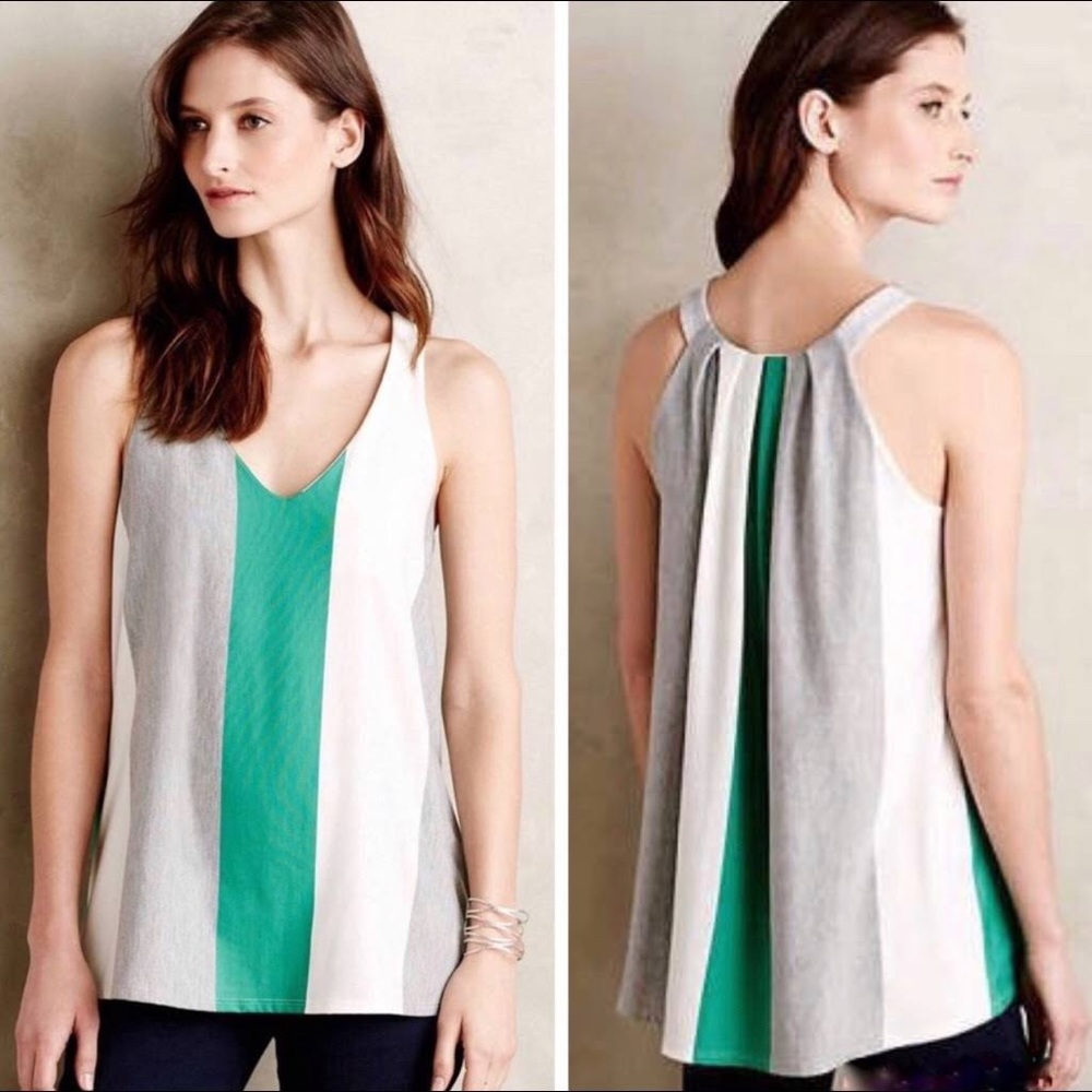 Anthropologie Puella Colorblock Swing Tank